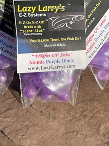 Lazy Larry's E-Z Systems 10 mm UV Atomic Purple, Easy change Beads - Picture 1 of 2