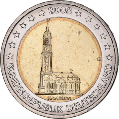 [#1147256] République fédérale allemande, 2 Euro, 2008, Stuttgart, SPL, Bimétall - Photo 1/2