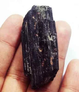Loser Edelstein 176,40 ct 100 % natürlicher schwarzer Turmalin Brillant grob zertifiziert - Bild 1 von 6