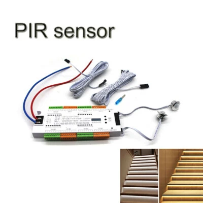 Led Stair Lights PIR Motion Sensor Controller For Automatic Stairway Ladder Step - Image 1 of 4