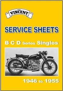 VINCENT Workshop Service Sheets Manual B C Series Comet & Meteor 1948 to 1955 - Picture 1 of 1