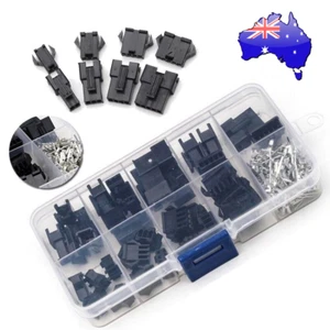 2/3/4/5Pin JST-2.54mm Terminal Wire Connector Cable Plug Male/Female Kit 200pcs - Picture 1 of 10