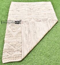 100% Natural Area Rugs Wool & Jute Runner Living Room Decor Carpet Bohemian Mats