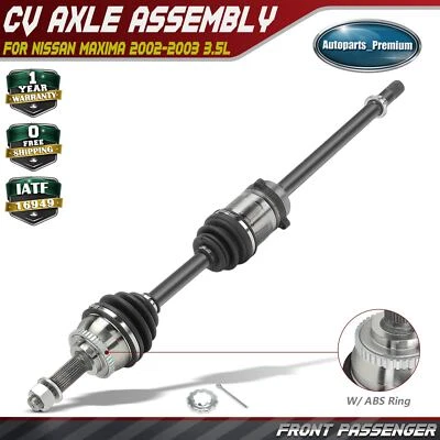 Front Passenger CV Axle Assembly for Nissan Maxima 2002-2003 3.5L Manual Trans - Image 1 of 4