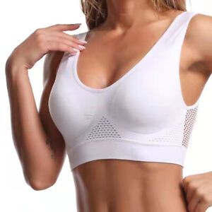 Womens Sport Bras Seamless Wire Free Weight Support Tank Sports Yoga Sleep Bra
