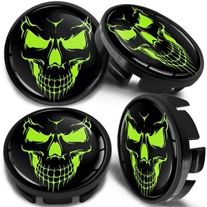 4 x Compatible with VW Wheel Center Caps Hubcaps 65mm 3B7601 171 Skull CV 59 - Picture 1 of 6
