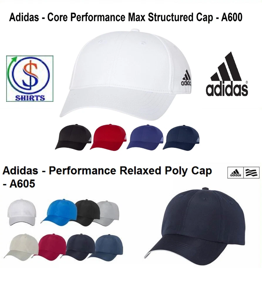 NUEVA Gorra Adidas Relaxed A12S, O Gorra Tour de 5 paneles A3001S, O Sombrero Sun Booney A672S Foto 1 de 1