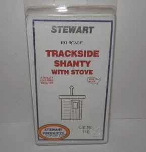 Stewart HO Scale Trackside Shanty with Stove METAL Kit #116 NIP - Picture 1 of 2