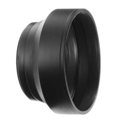 67mm 3in1 Collapsible Rubber camera Lens Hood Shaded For Canon Nikon Sony - image 1 of 4