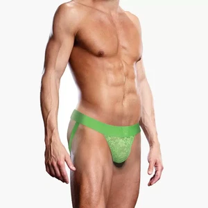 Correa deportiva de encaje verde neón Prowler para hombre ropa interior sexy correa deportiva - Imagen 1 de 9