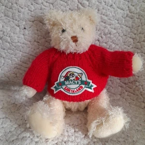Vintage Gund 2002 Macy's Exclusive New York Santaland 100 Years Plush Teddy Bear - Picture 1 of 7