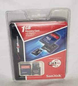 SanDisk 1GB Memory Card with Adapters - Picture 1 of 3