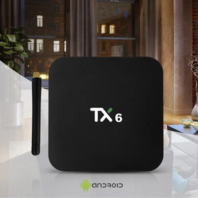TX6 set-top box 32G/64GB Android 9.0 Bluetooth high-definition network player TV - Image 1 of 4