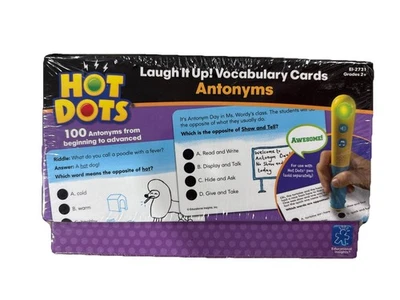 Tarjetas flash selladas Educational Insights Hot Dots antónimos grados 2+ Foto 1 de 4