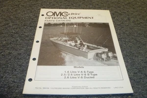 1984-1985 OMC Sea Drive 2.6L V6 Ducted Equipment Outboard Parts Catalog Manualzx - Foto 1 di 8