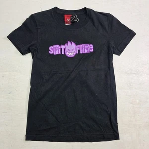 Spitfire Skateboards zweiseitige Grafik schwarz T-Shirt Damen Gr. S EUC selten! - Bild 1 von 6