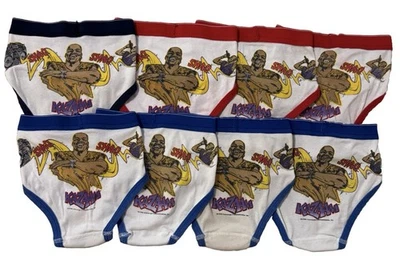 Lote de 8 calzoncillos ropa interior vintage 1996 Fruit Of The Loom Kazaam Shaq para niños talla 6 Foto 1 de 4