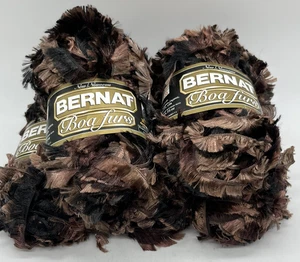 (5) Bernat BOA FURS Yarn 50g 1.75 oz Skeins - Dark Mink 81913 Eyelash - Picture 1 of 4