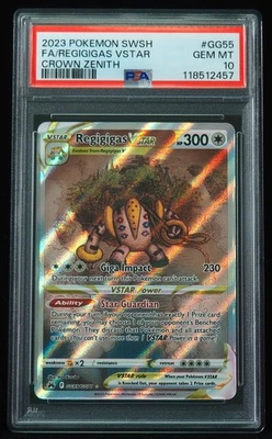 Regigigas VSTAR GG55 PSA Gem Mint 10 Crown Zenith Pokemon Card - Image 1 of 3