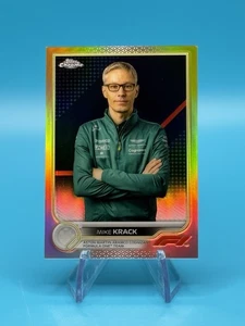 2022 Topps Chrome Formula 1 F1 Mike Krack #101 Gold Refractor /50 - Picture 1 of 2