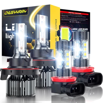 For Ford Transit Connect 2010-2013 6000K LED Headlights + Fog Lights Bulbs Kit - Image 1 of 4