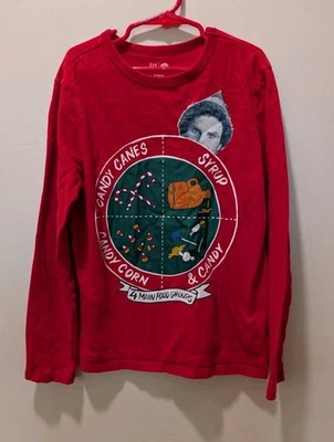 Camiseta Manga Larga GAP Buddy ELF THE MOVIE - 4 Grupos Principales de Alimentos Talla M Mediana 8 Foto 1 de 4