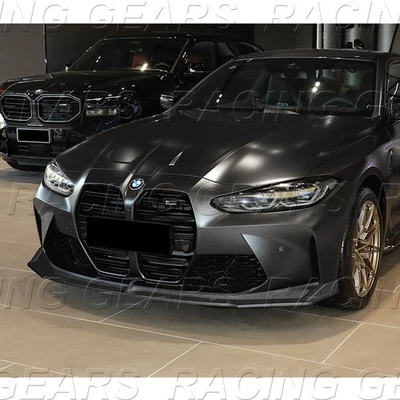 ALERÓN LABIAL PARACHOQUES DELANTERO NEGRO SIN PINTAR ESTILO CSL PARA BMW M3 G80 M4 G82 G83 21-25 Foto 1 de 4