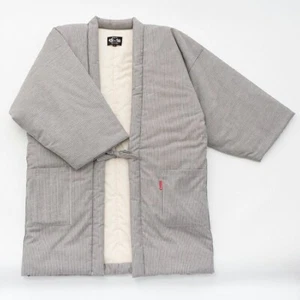 Japanischer HANTEN Kimono warme Halbjacke für Winter M-L Hickory NEU Made in Japan - Bild 1 von 7