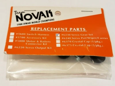 Team Novak #6230 Replacement Servo Gear Set Classic 1/12 RC Car parts RC12L/10L - Image 1 of 4