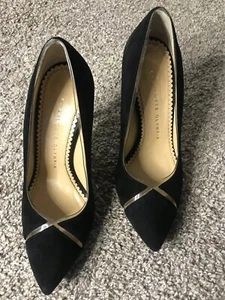 Charlotte Olympia Black Heels Size 35 US 5 - Picture 1 of 7