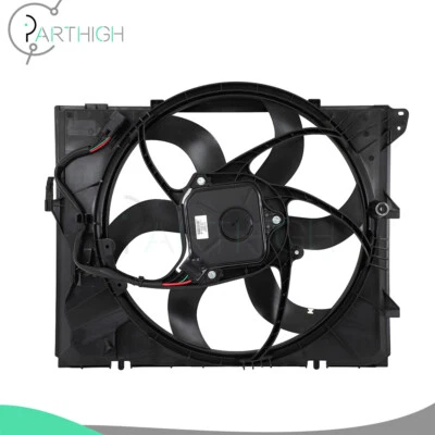 Conjunto de ventilador de refrigeração do radiador elétrico para 2008 2009 2010 2011-2013 BMW 128i MT - Imagem 1 de 4