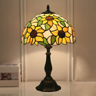 Retro Art Deco Tiffany Style Stained Glass Table Light Desk Lamp Reading Light 