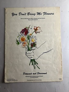 Partituras de colección: You Don't Bring Me Flowers Neil Diamond Barbara Streisand - Imagen 1 de 8