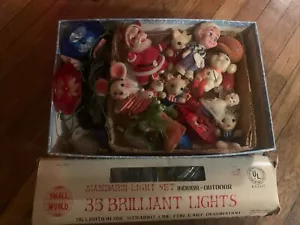 De colección. Navidad 1960 Japón Hong Kong Taiwán Kitschy con Lites Flocado - Imagen 1 de 7