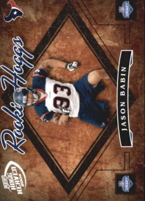 2004 Playoff Hogg Heaven Rookie Hoggs #RH25 Jason Babin /750 - NM-MT - Imagem 1 de 2