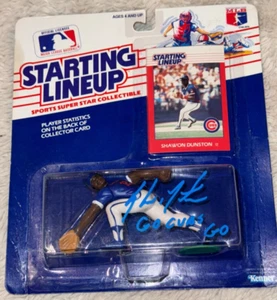 1988 STARTING LINEUP Chicago Cubs Signed SHAWON DUNSTON SLU photo PROOF Auto - Picture 1 of 4