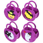  4 Pcs Halloween Candy Bucket Handheld Bag Kids Trick or Treat Bags