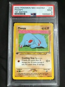 Pokemon Karten: 1. Edition Neo Destiny Common: Phanpy 76/105: PSA 9 - Bild 1 von 6