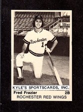1975 TCMA Fred Frazier UNSIGNED 2-1/2 x 3-3/4  B&W SYRACUSE CHIEFS PHOTO CARD #3