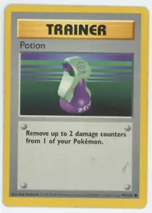 Poción 94/102 Shadowless Casi Nuevo LP MP HP Conjunto Base Común Tarjeta Pokémon WOTC - Imagen 1 de 7