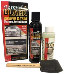 Pintura Restaurador Para Bumper De Carro Plasticos Negros Kit Limpieza Aplicador - Picture 1 of 5