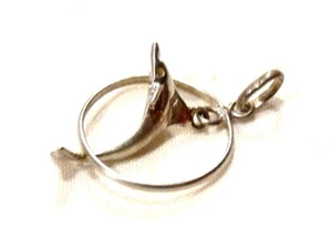 Bijou argent 925 pendentif dauphin pendant - Picture 1 of 1