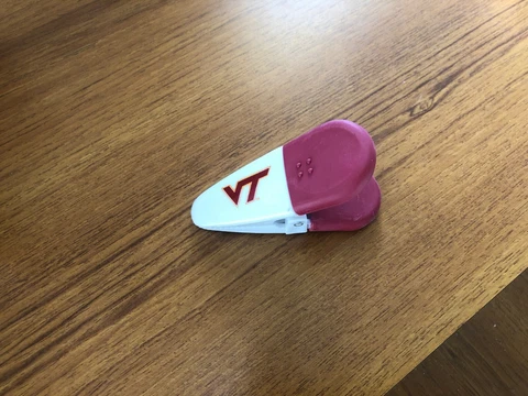 Virginia Tech Chip Clip, magnetic, Hokies, NCAA Sports, over 3 inches, JGY Cover