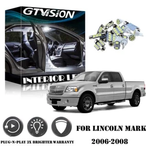 Super Bright White 6k Kit LED Interior Car Lights For 2006-2008 Lincoln Mark LT - Picture 1 of 9