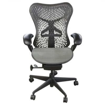 Herman Miller Mirra® 1 Task Chair Grey Graphite mesh desk chair office Mirra - Image 1 of 3