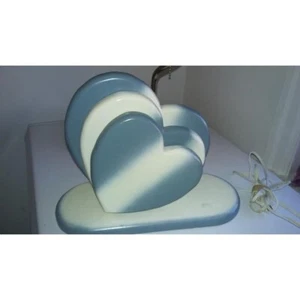 Table Lamp Solid wood heart shaped lamp ask about shade - Picture 1 of 9