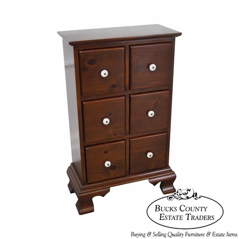 Country Pine 6 Drawer Apothecary Chest by Pine Tique Cover