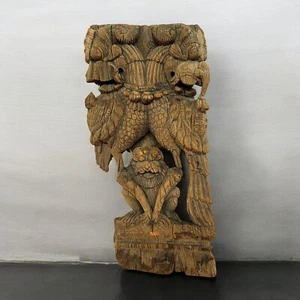 Antike Garuda Wandhalterung aus Holz | 70 Jahre alt handgeschnitzt Teak - Bild 1 von 5