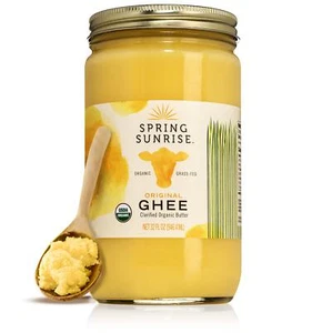 Spring Sunrise Organic Grass Fed Ghee Butter - USDA Certified Organic Clarifi... - Picture 1 of 6