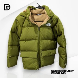 The North Face Teen North Down Fleece Parka - Size M - Forest Olive - Picture 1 of 2